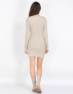 Geripptes Mini-Kleid