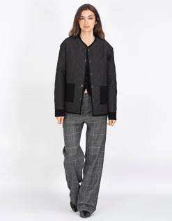 Gesteppte Woll-Kaschmir-Mix-Wendejacke