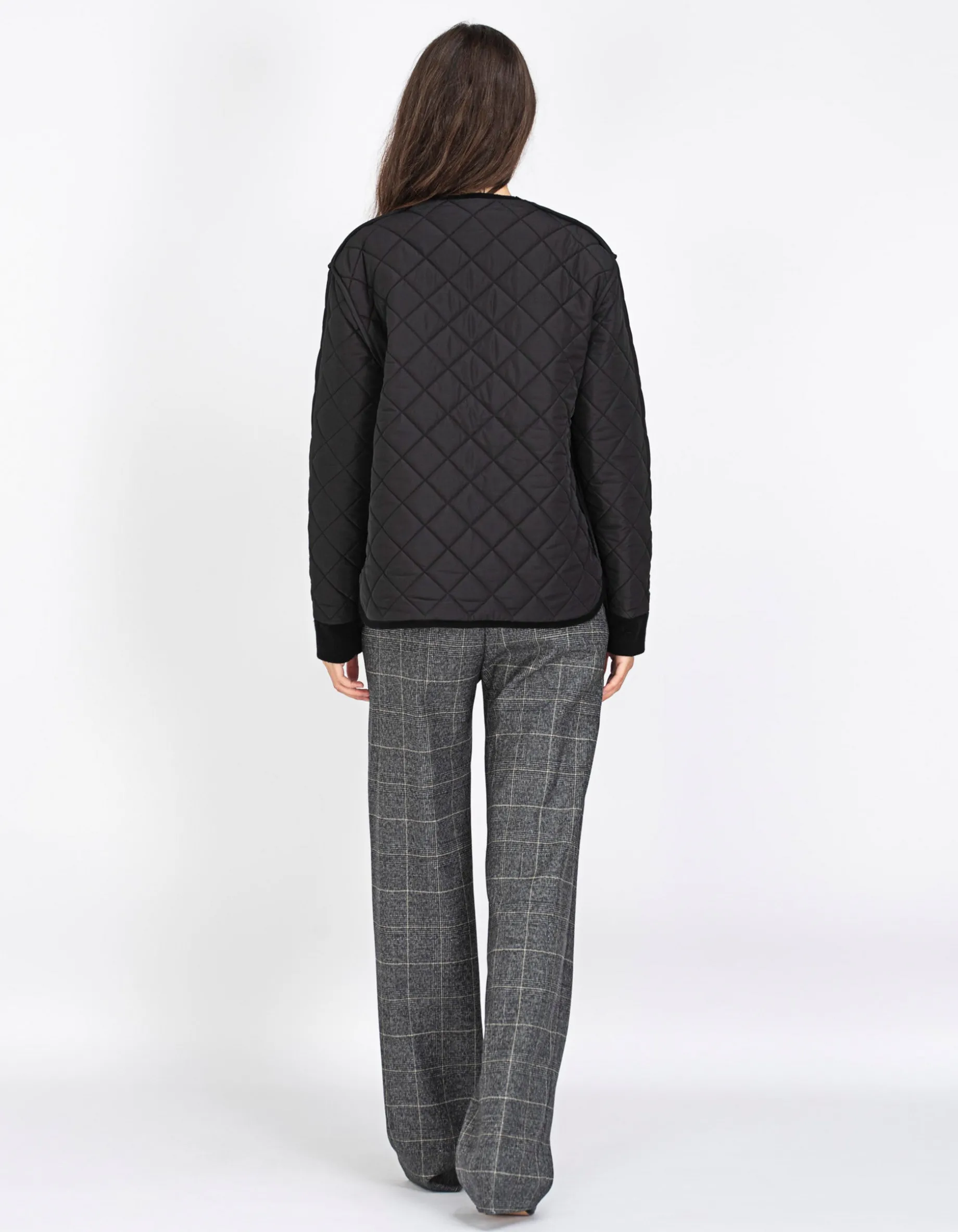 Gesteppte Woll-Kaschmir-Mix-Wendejacke
