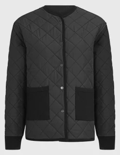 Gesteppte Woll-Kaschmir-Mix-Wendejacke