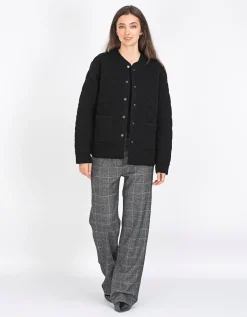 Gesteppte Woll-Kaschmir-Mix-Wendejacke
