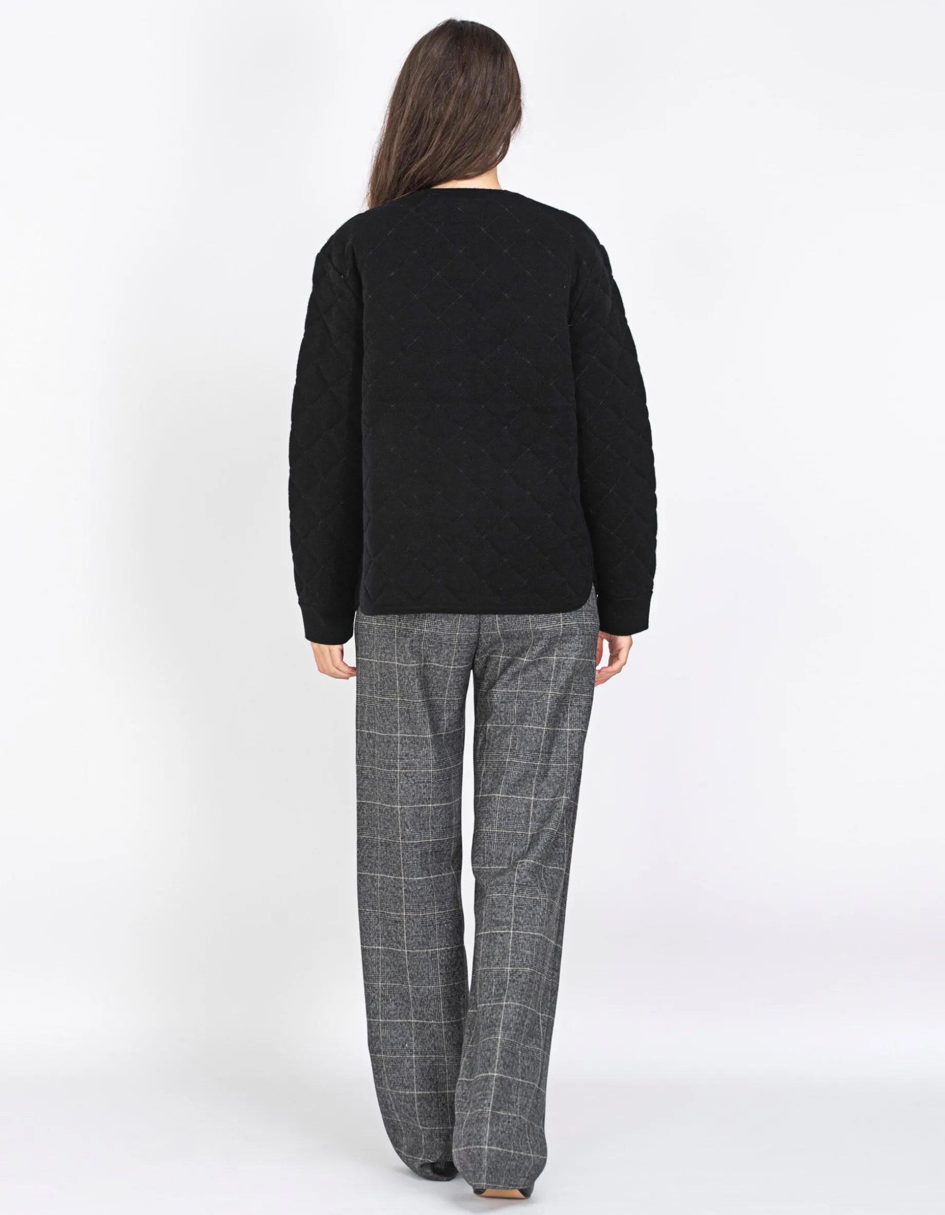 Gesteppte Woll-Kaschmir-Mix-Wendejacke
