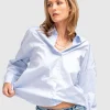 Gestreifte Oversize-Bluse