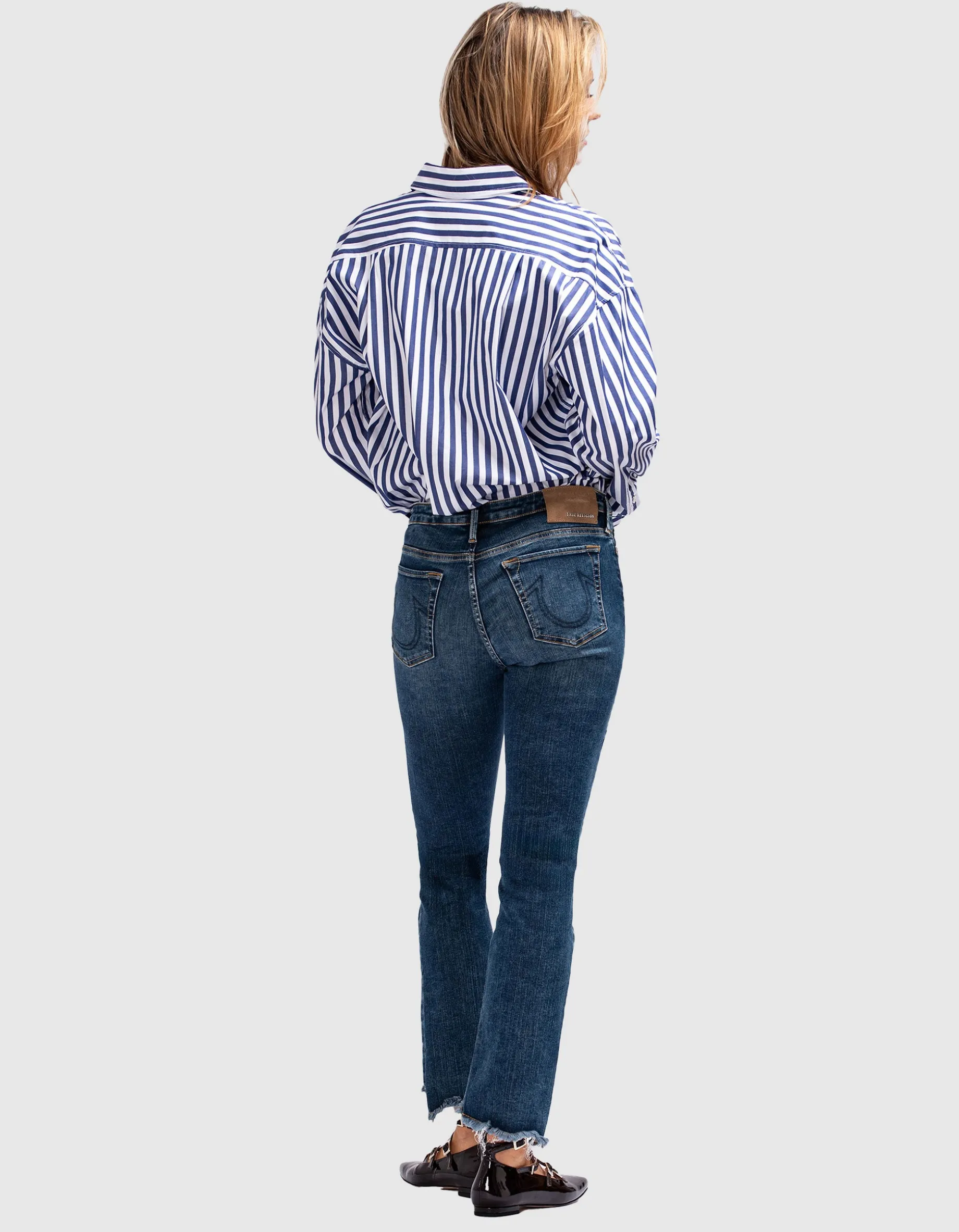 Gestreifte Oversize-Bluse