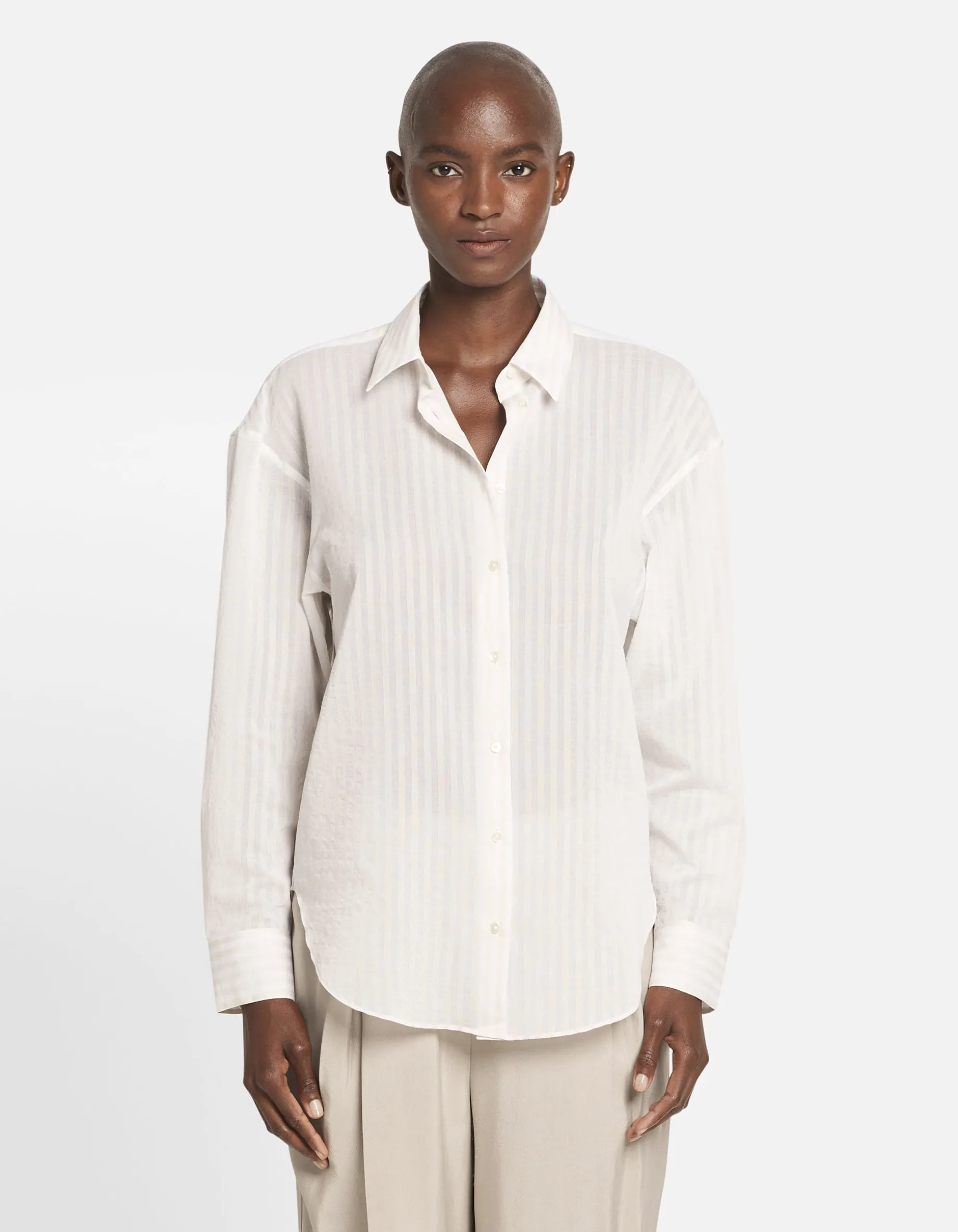 Gestreifte Oversize-Bluse Jianella