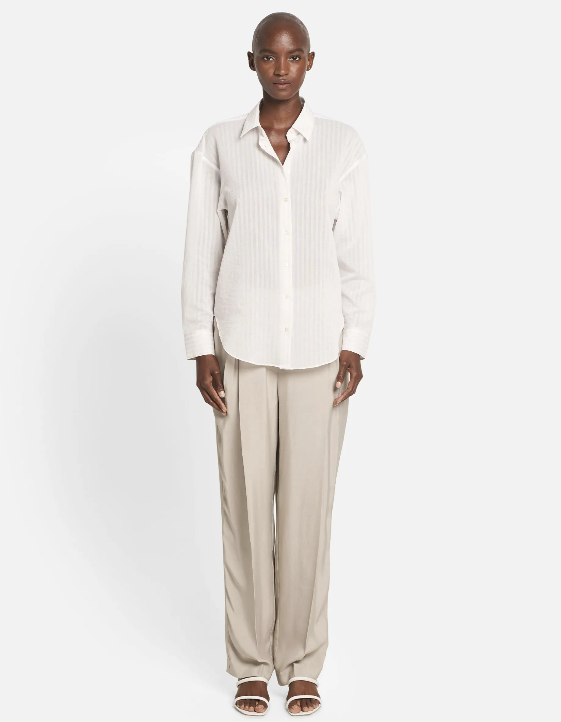 Gestreifte Oversize-Bluse Jianella