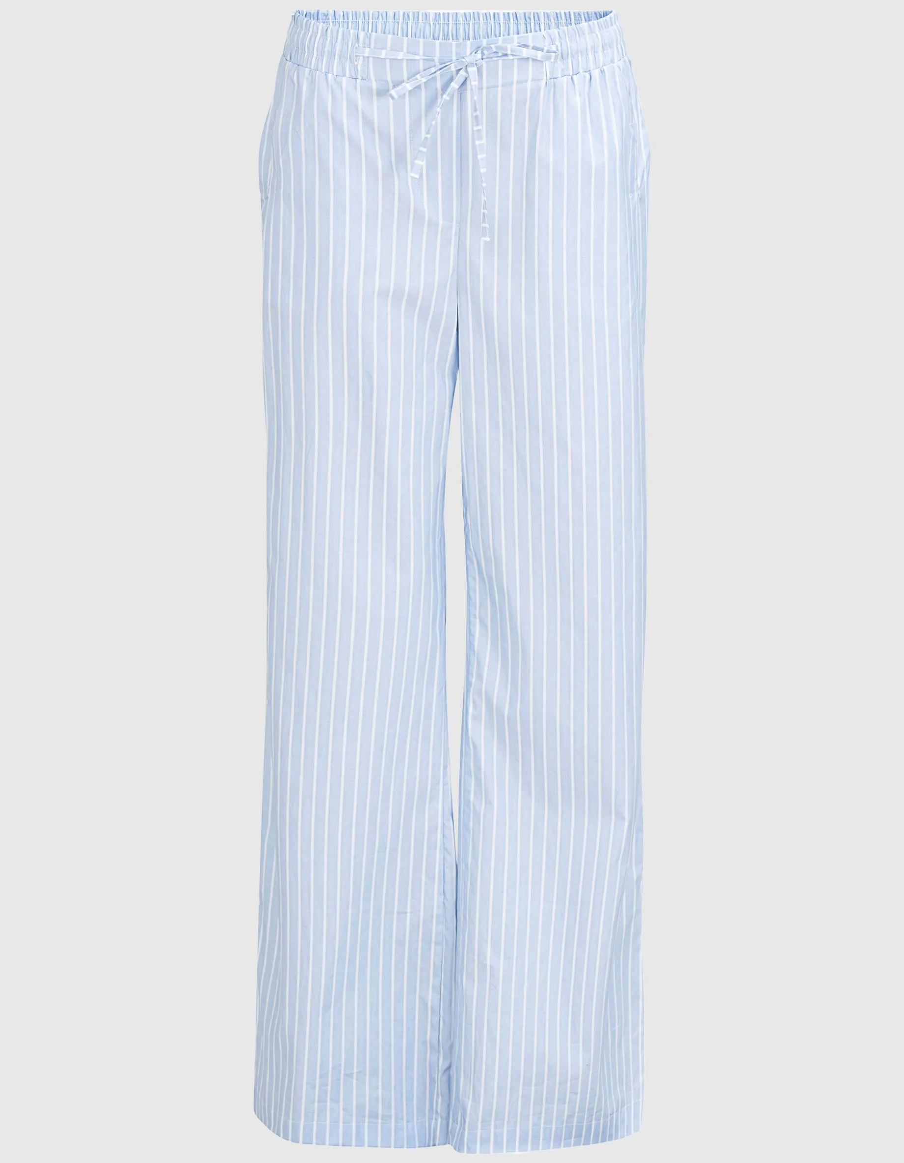 Gestreifte Wide-Leg Hose
