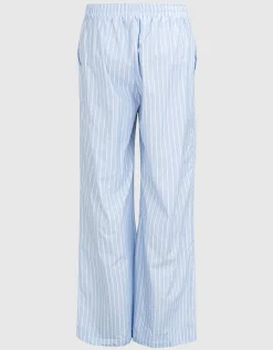 Gestreifte Wide-Leg Hose