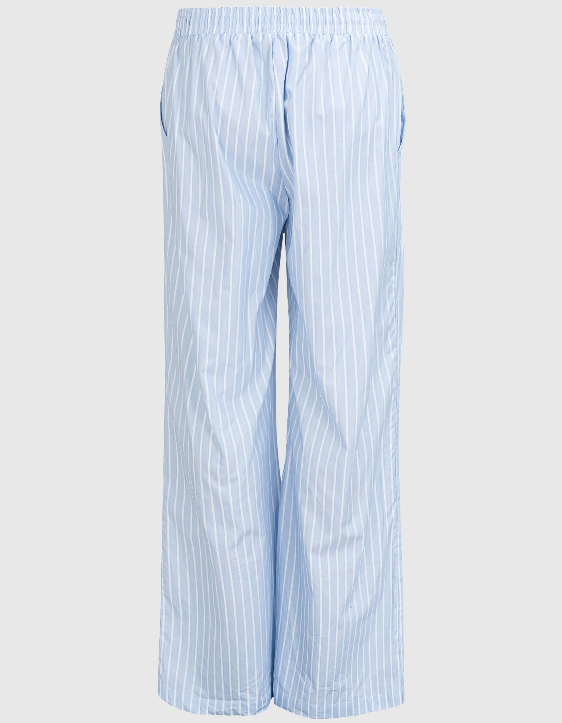 Gestreifte Wide-Leg Hose