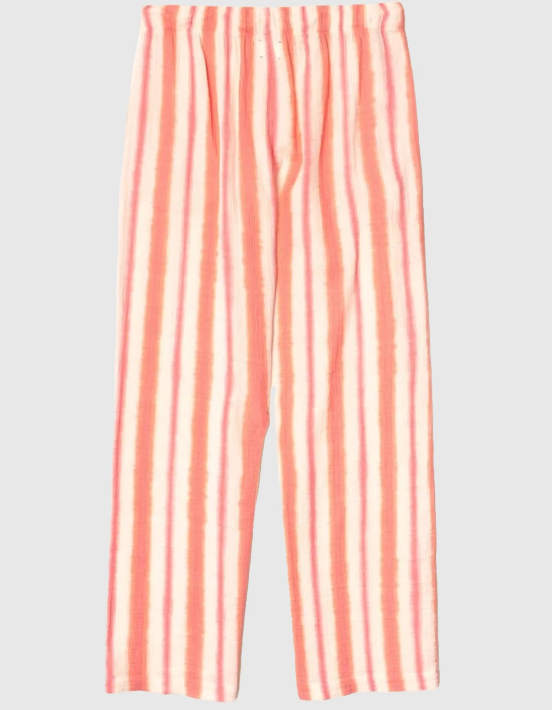 Gestreifte Wide-Leg Hose Blanche