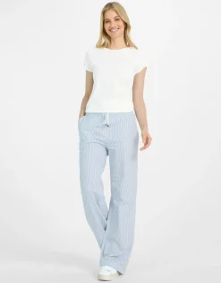 Gestreifte Wide-Leg Hose Marisa