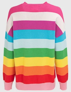 Gestreifter Kaschmirpullover