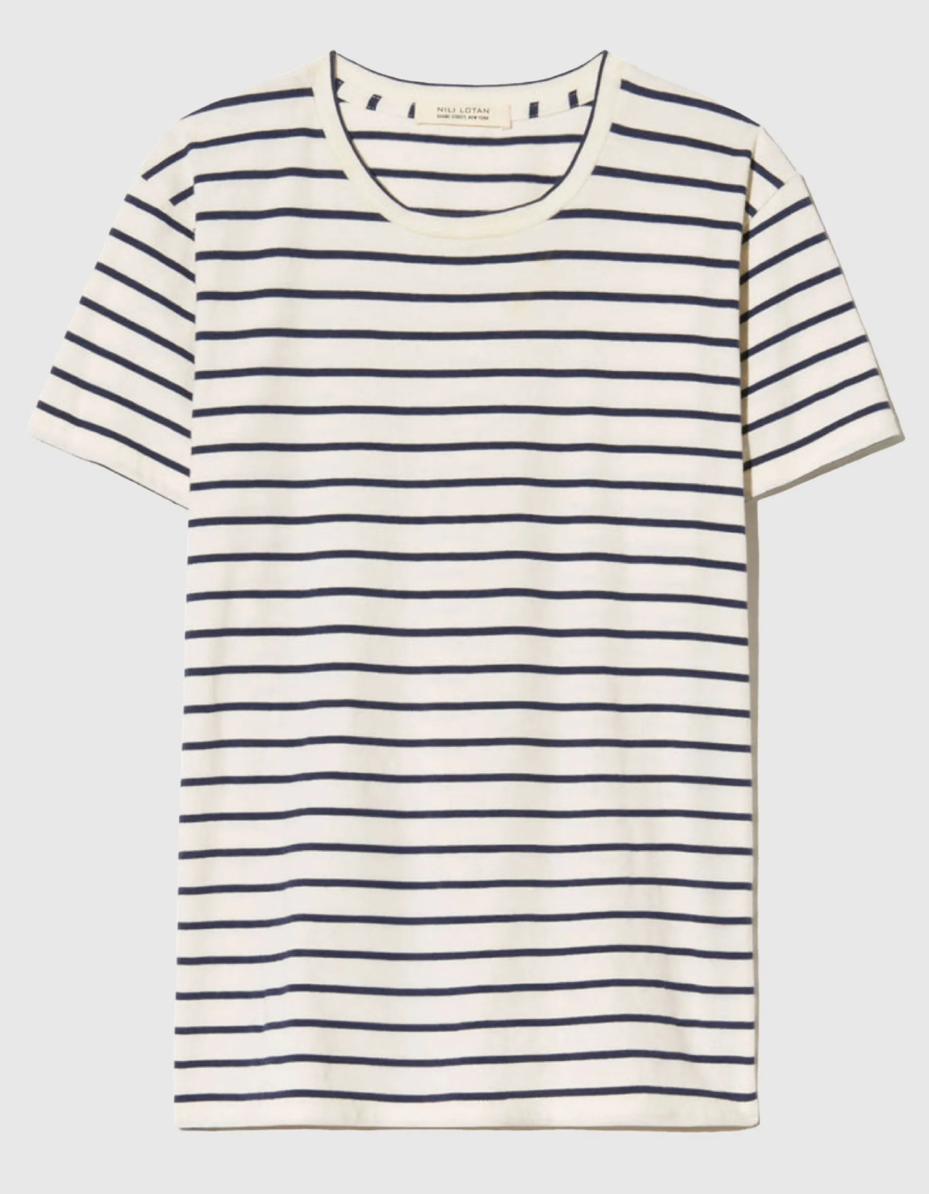 Gestreiftes Baumwoll T-Shirt Lana