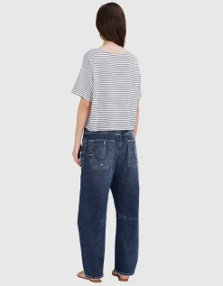 Gestreiftes Cropped T-Shirt