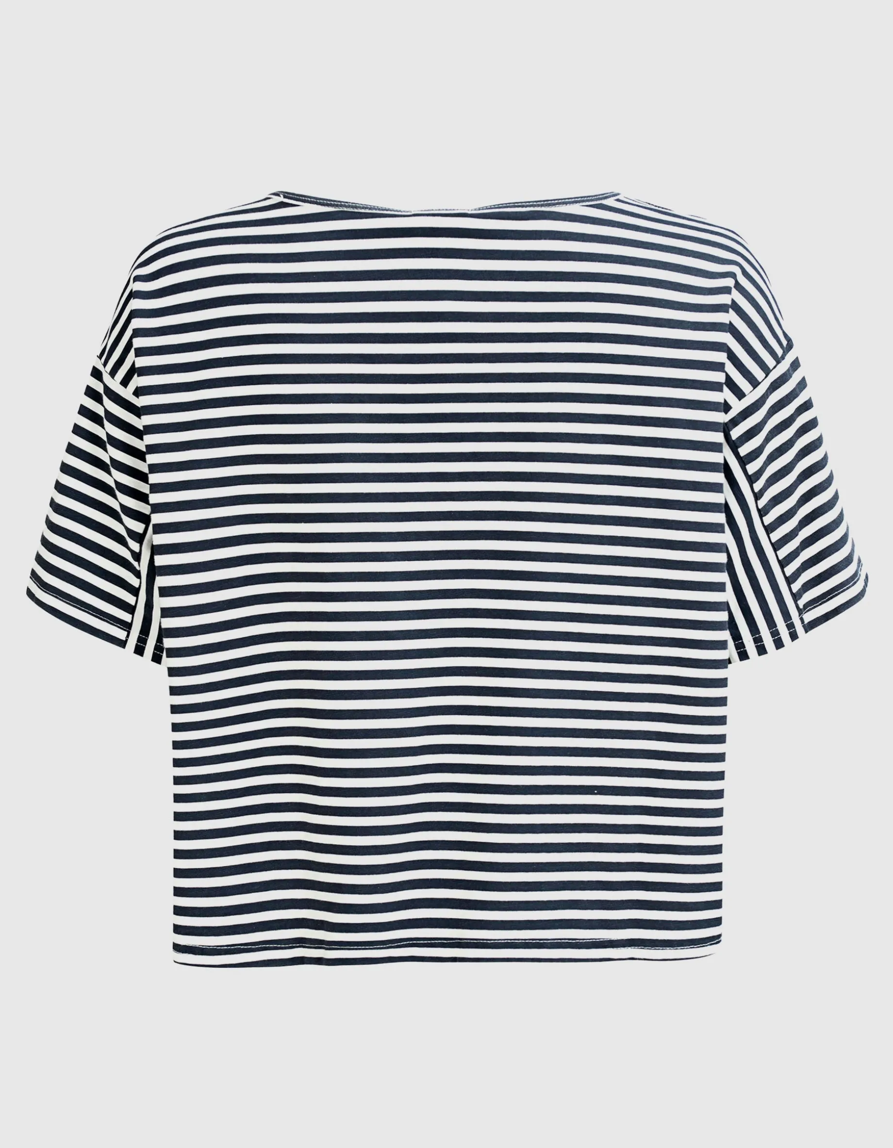 Gestreiftes Cropped T-Shirt