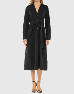 Hemdblusen-Kleid Clio in Wickeloptik
