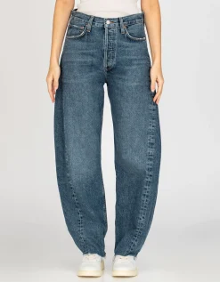 High Waist Barrel-Leg Jeans Luna