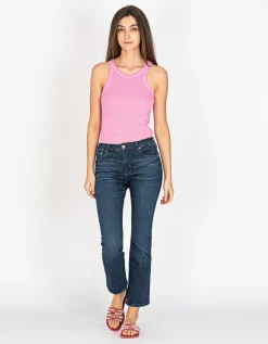 High-Rise Slim Flare Jeans