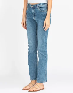 High-Rise Straight-Leg Jeans