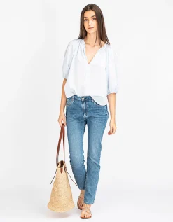 High-Rise Straight-Leg Jeans