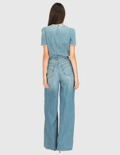High-Rise Wide-Leg Jeans Crush