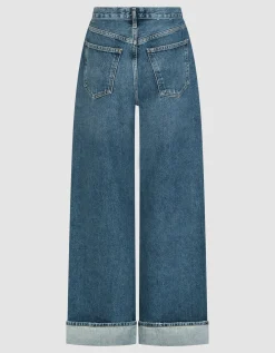 High-Rise Wide-Leg Jeans Dame