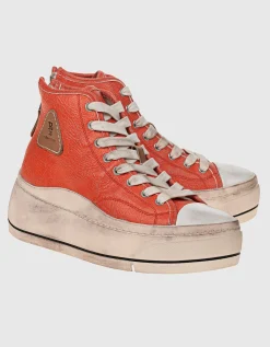 High-Top Leder-Sneaker