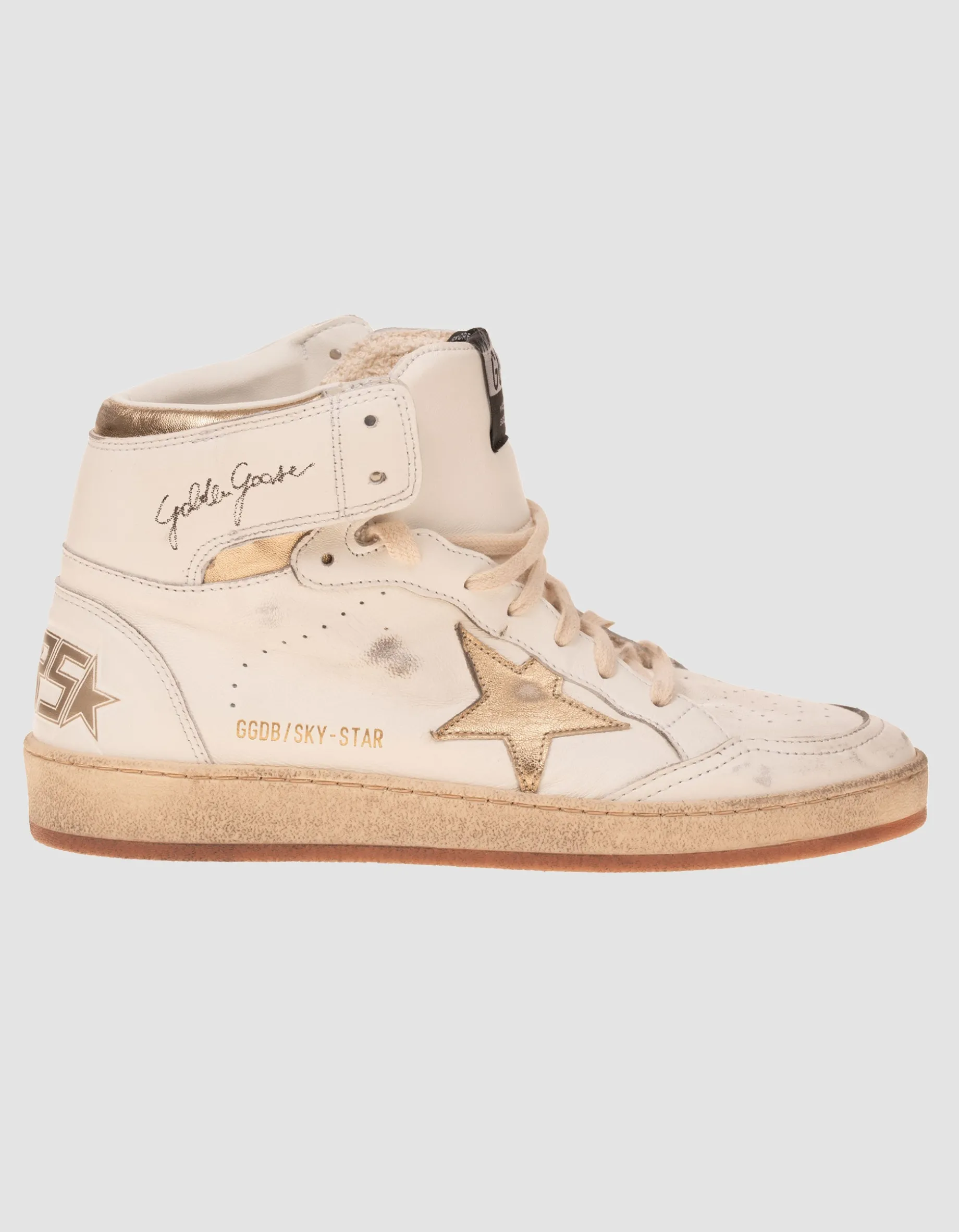 High-Top Leder-Sneaker