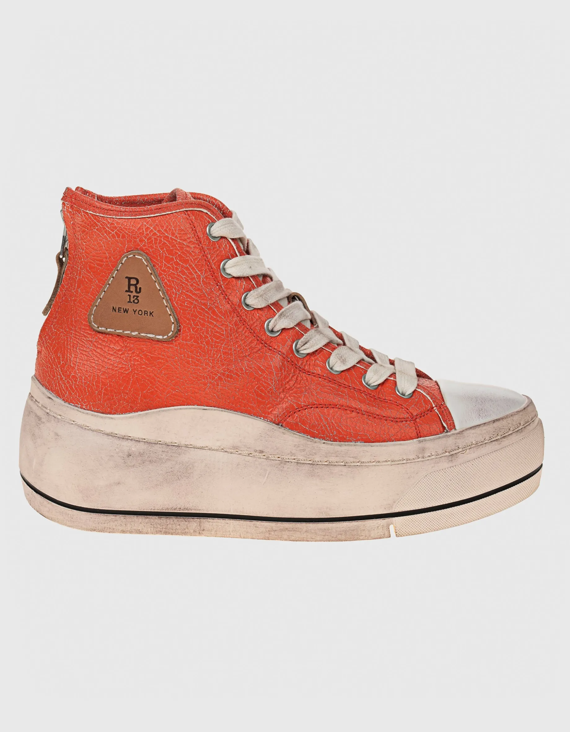 High-Top Leder-Sneaker