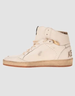 High-Top Leder-Sneaker