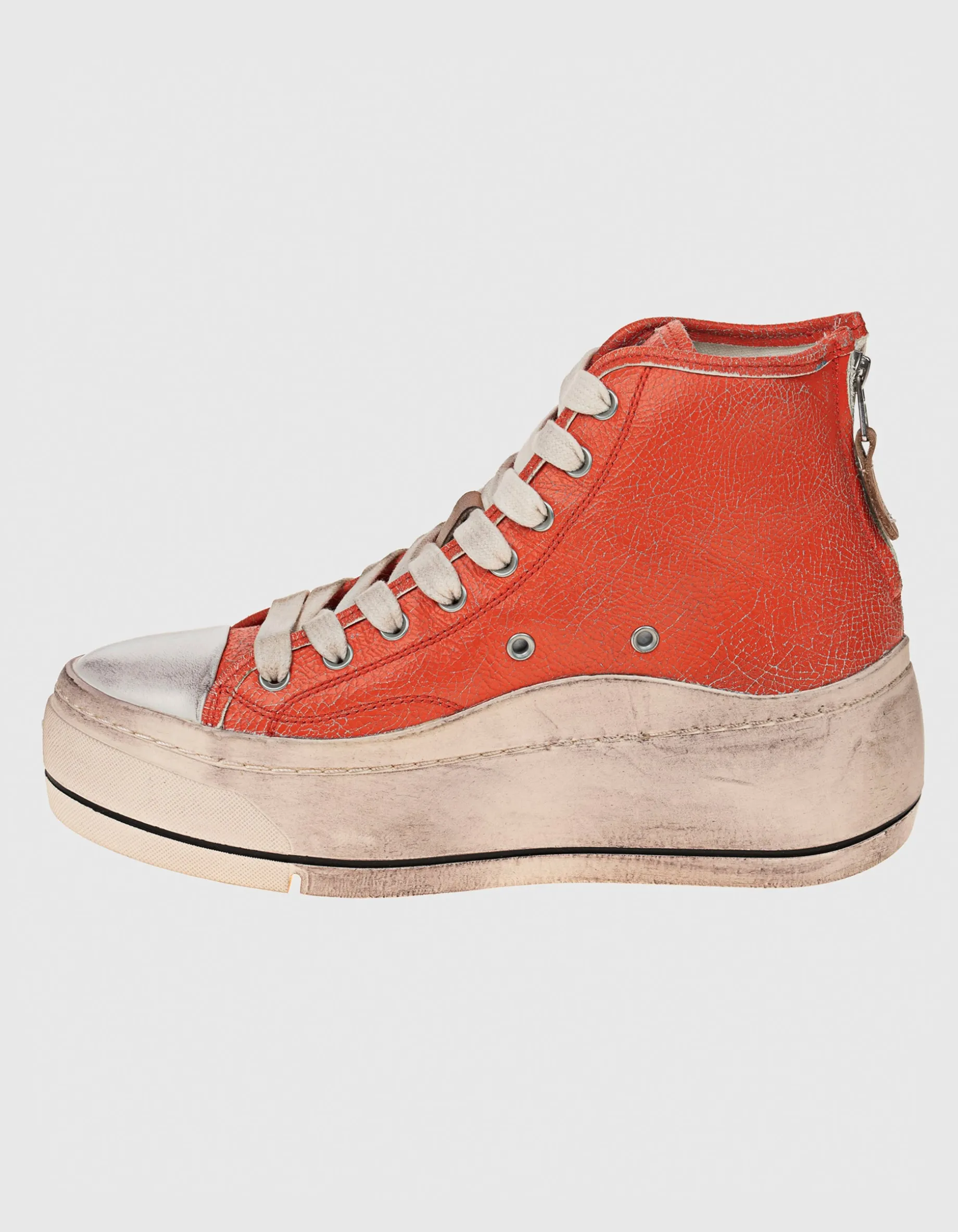 High-Top Leder-Sneaker