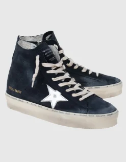 High-Top Veloursleder-Sneaker