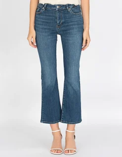 High-Waist Bootcut Jeans