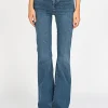High-Waist Flare-Leg Jeans