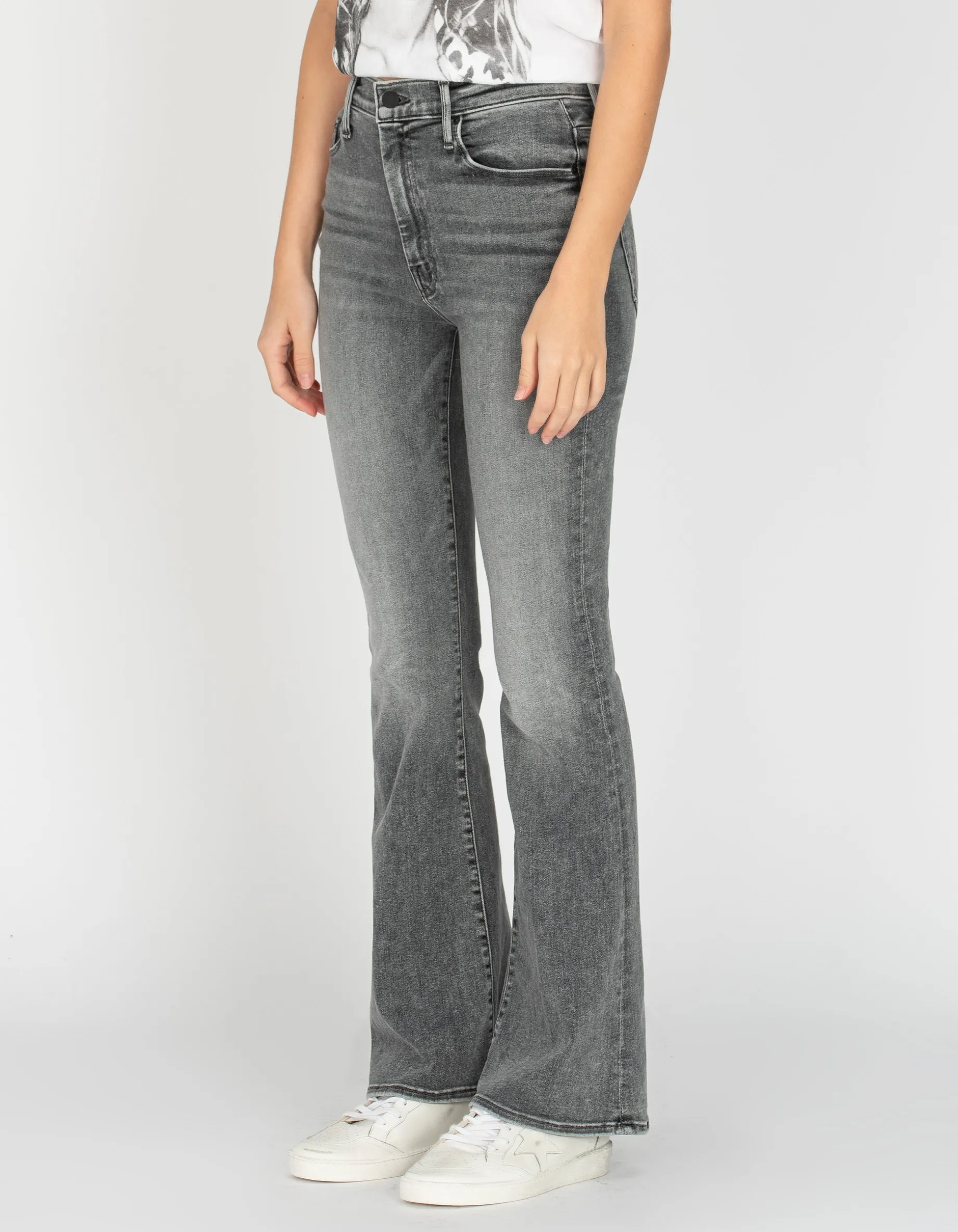 High-Waist Flare-Leg Jeans