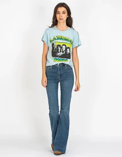High-Waist Flare-Leg Jeans