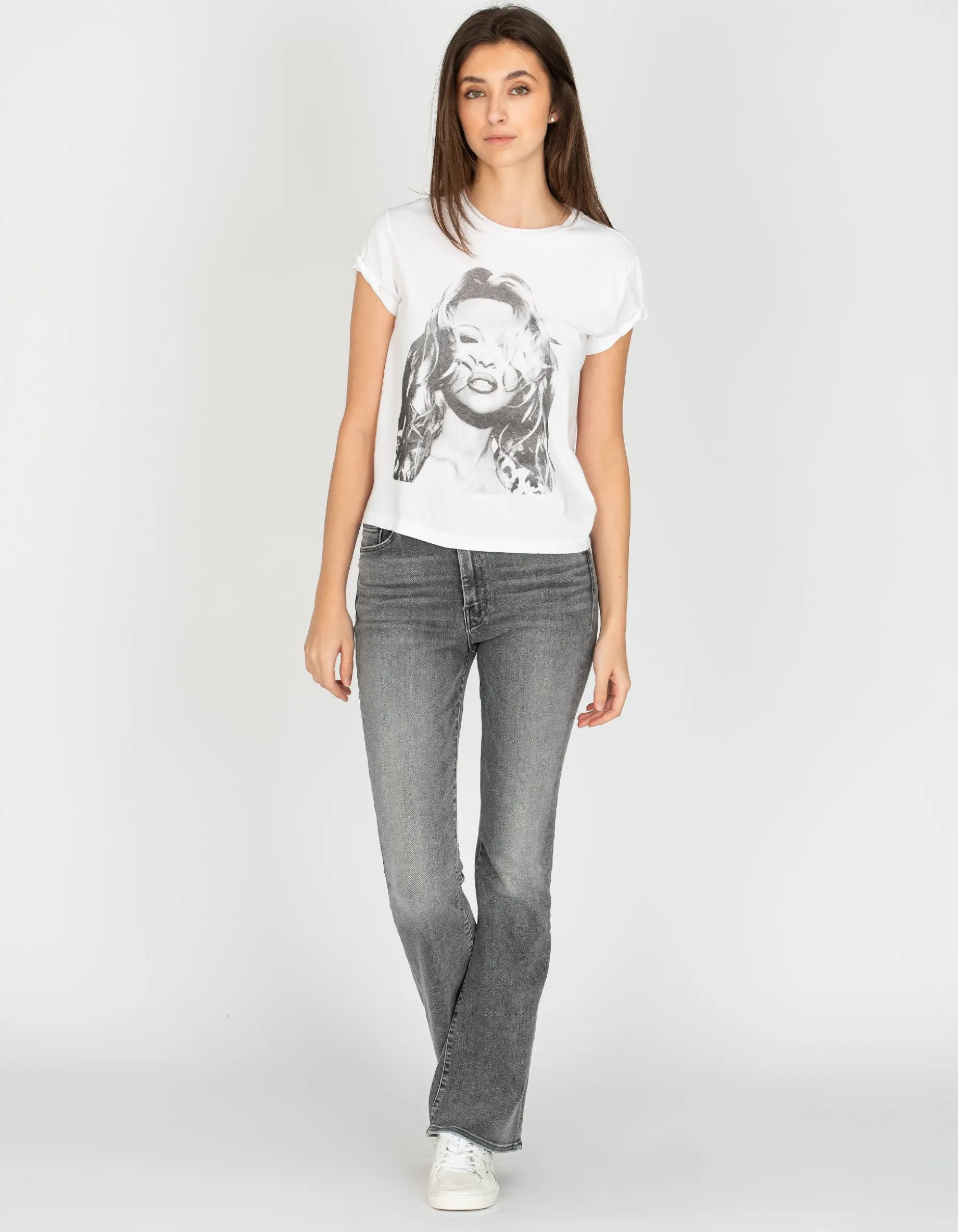 High-Waist Flare-Leg Jeans