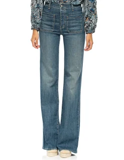 High-Waist Flare-Leg-Jeans
