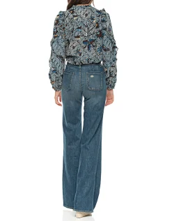 High-Waist Flare-Leg-Jeans