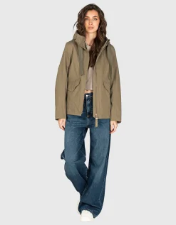 Jacke mit Leinenanteil