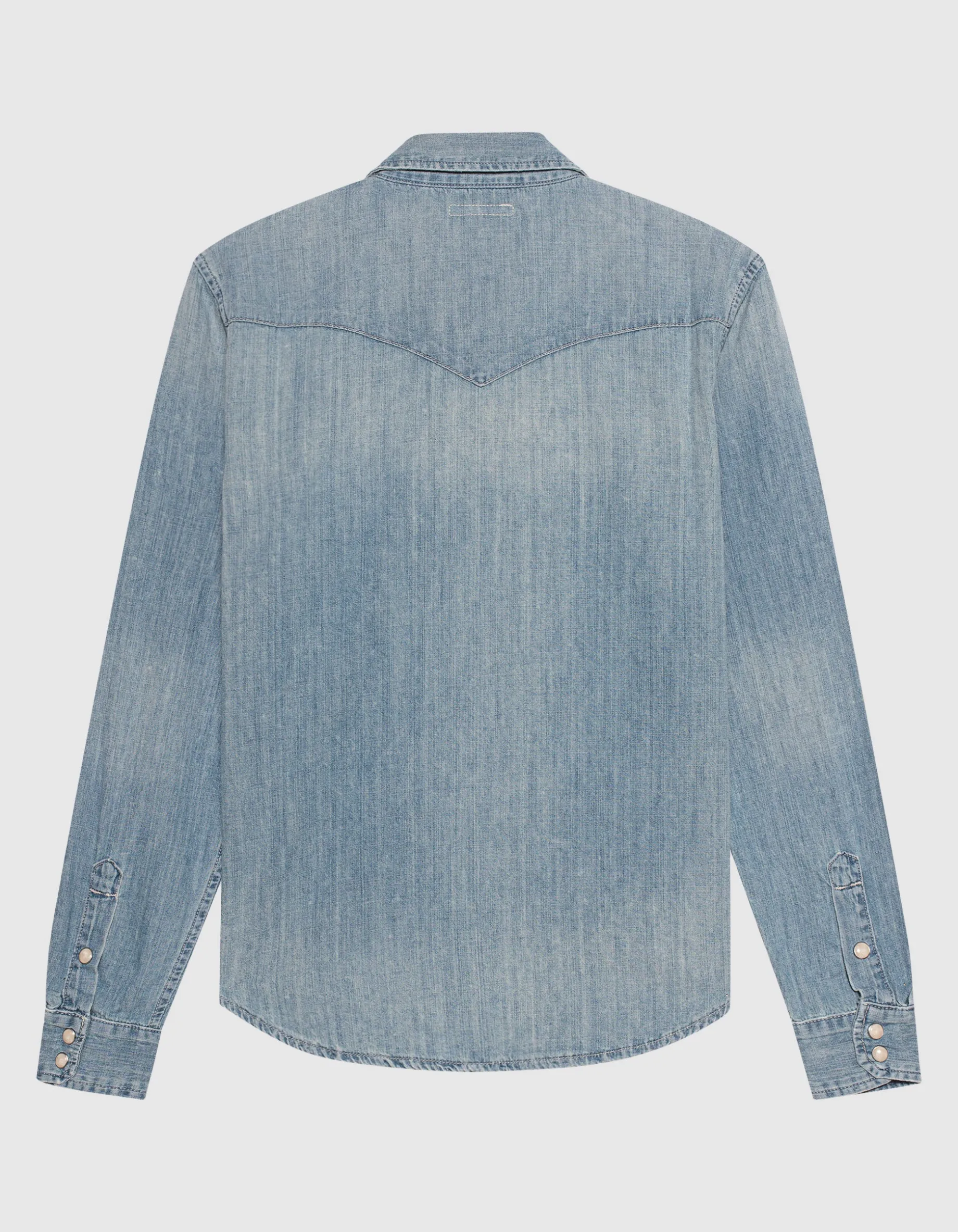 Jeans Hemd mit Kragen-Broschen