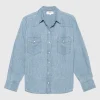 Jeans-Hemd Griffen mit aufgesetzten Brusttaschen