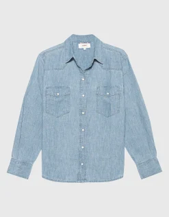 Jeans-Hemd Griffen mit aufgesetzten Brusttaschen