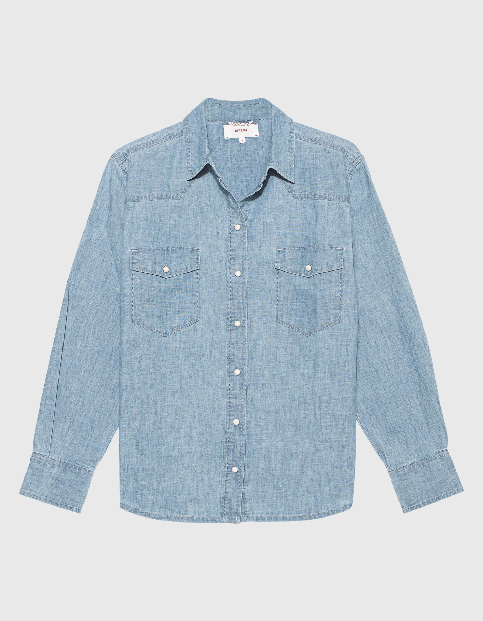 Jeans-Hemd Griffen mit aufgesetzten Brusttaschen