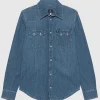 Jeanshemd im Western-Stil