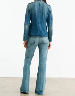 Jeansjacke Geraldine im Military-Stil
