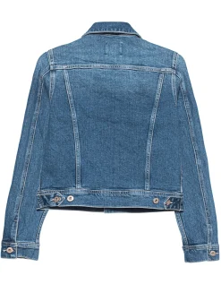 Jeansjacke im Washed-Out Look
