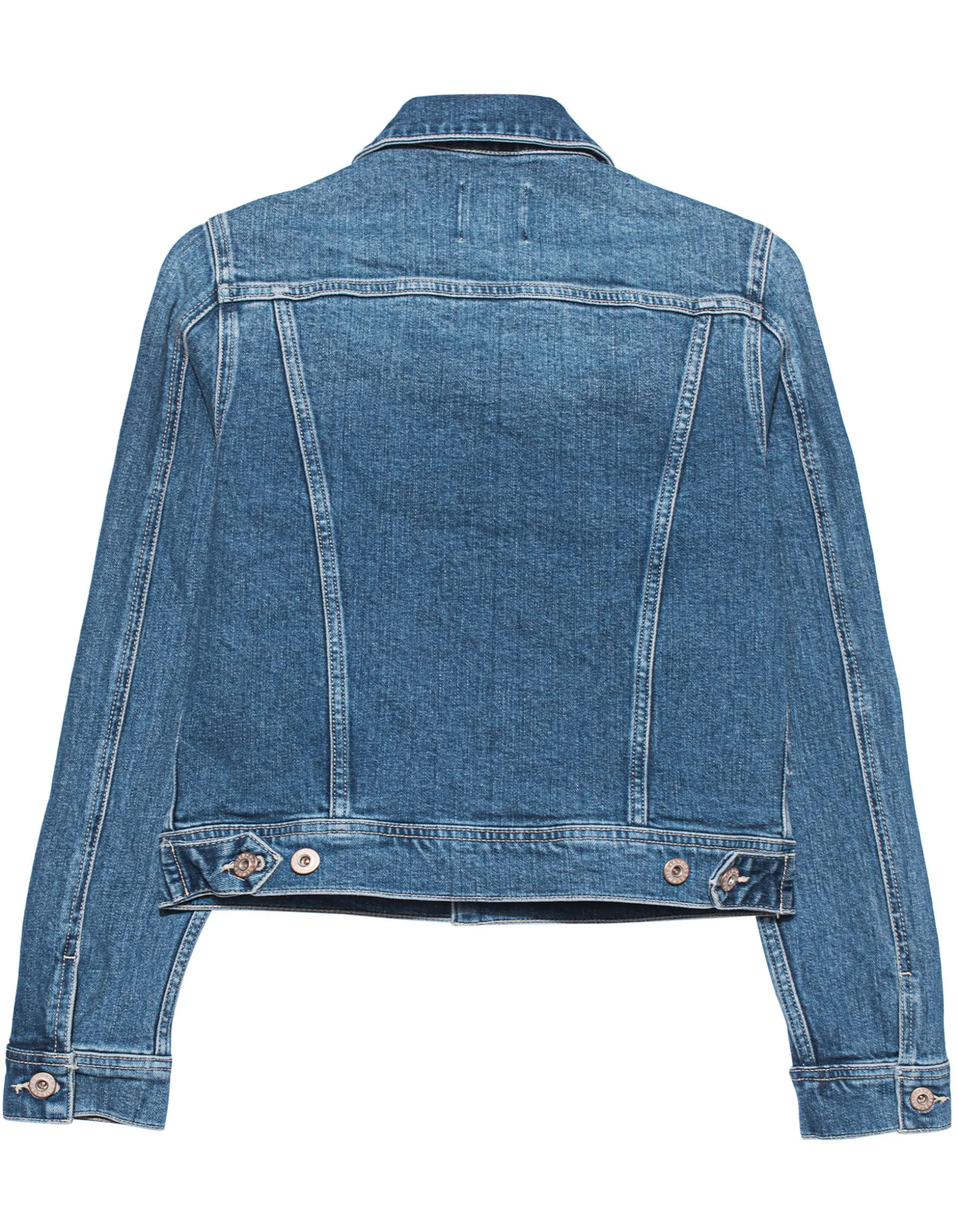 Jeansjacke im Washed-Out Look