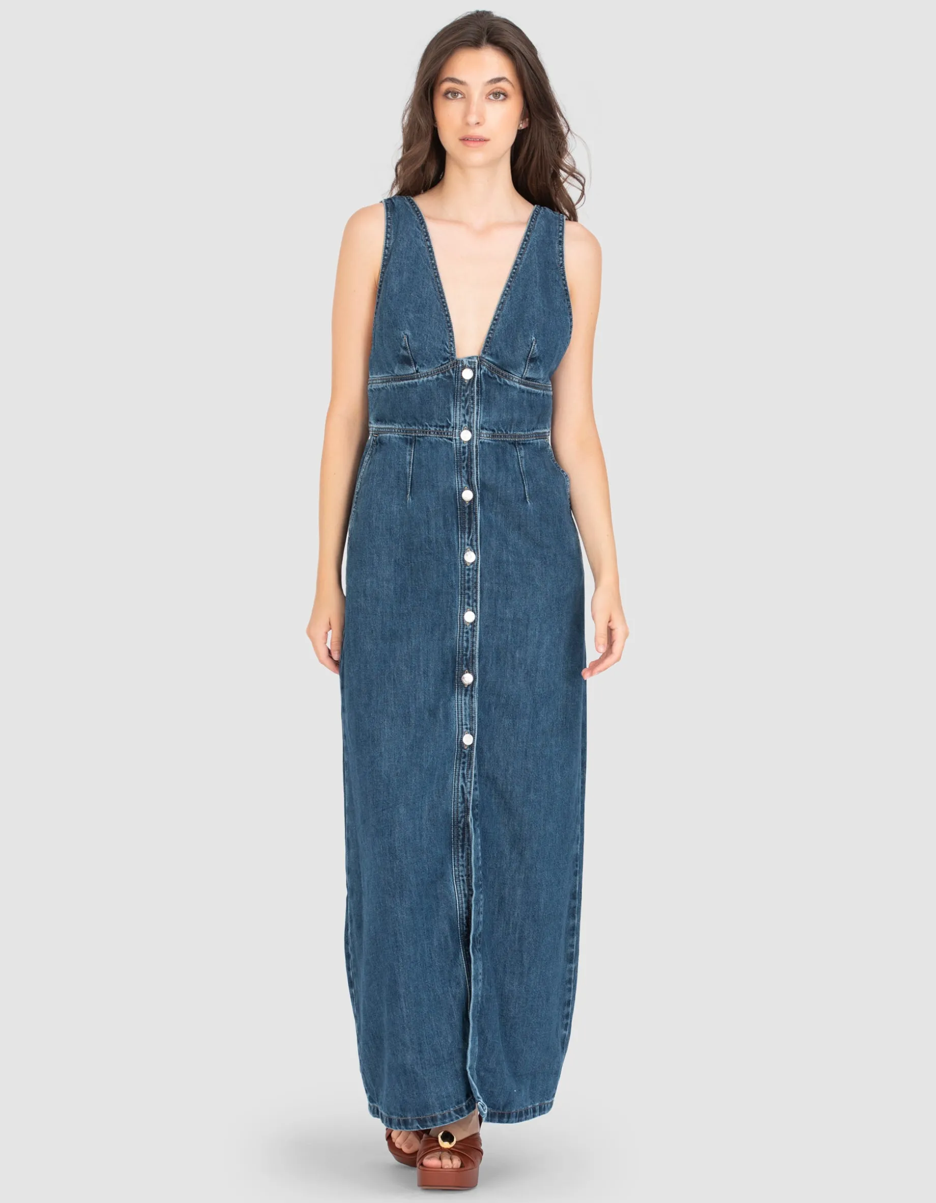 Jeanskleid Martine mit verstellbaren Trägern