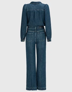 Jeans-Overall im Washed-Out Look